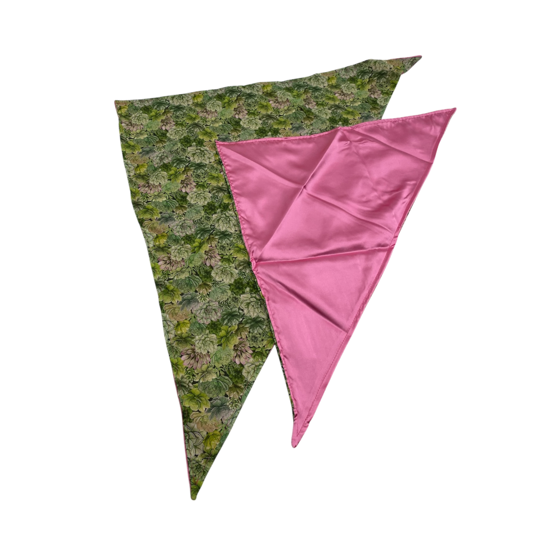 Luxe Satin Large Triangle Scarf