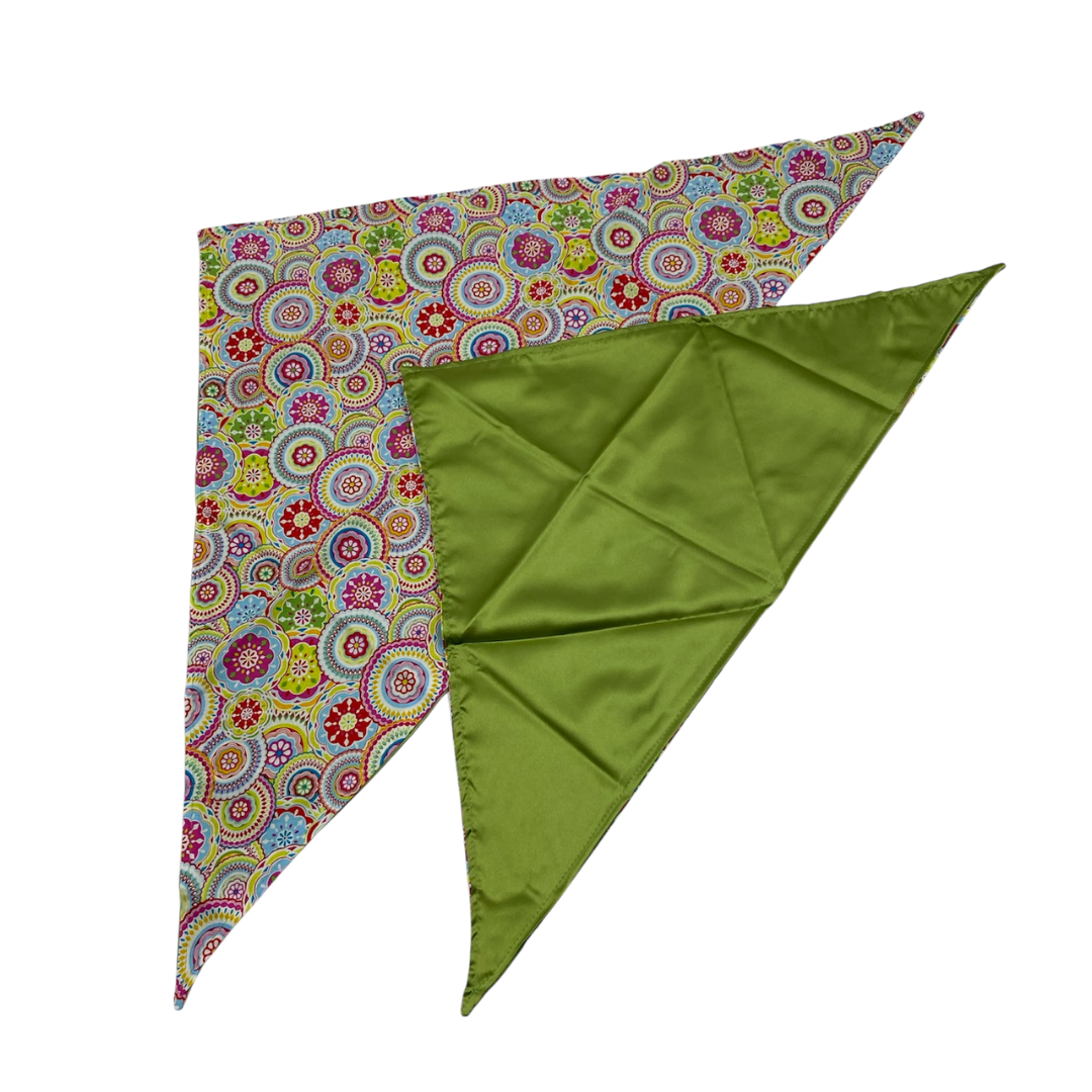 Luxe Satin Large Triangle Scarf