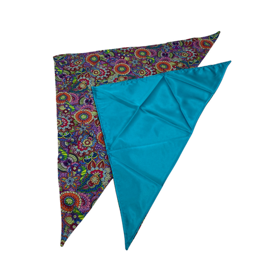 Luxe Satin Small Triangle Scarf
